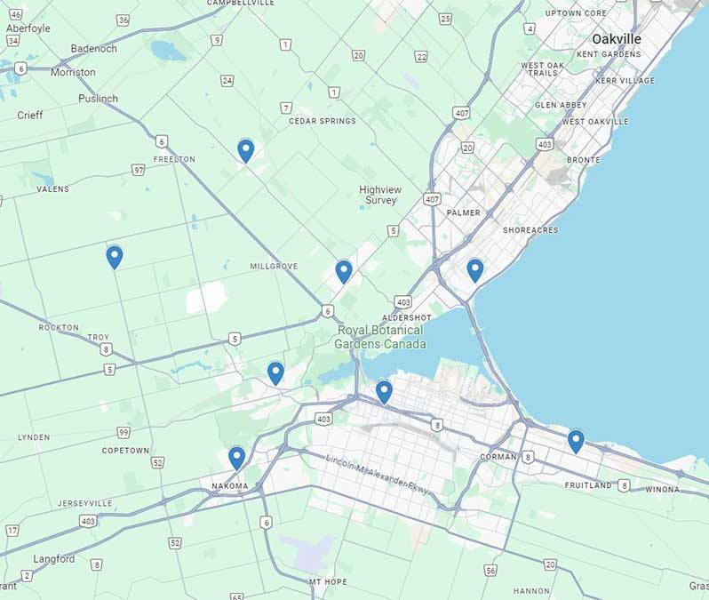 Service Area Map